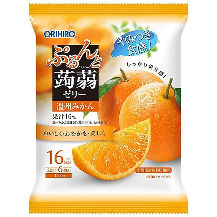 ORIHIRO Wobbly Jelly Orange Flavor 20g*6 1 개