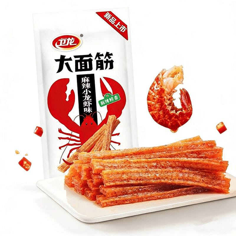 Weilong Spicy Crawfish Strips 2 packs * 50g 100 g