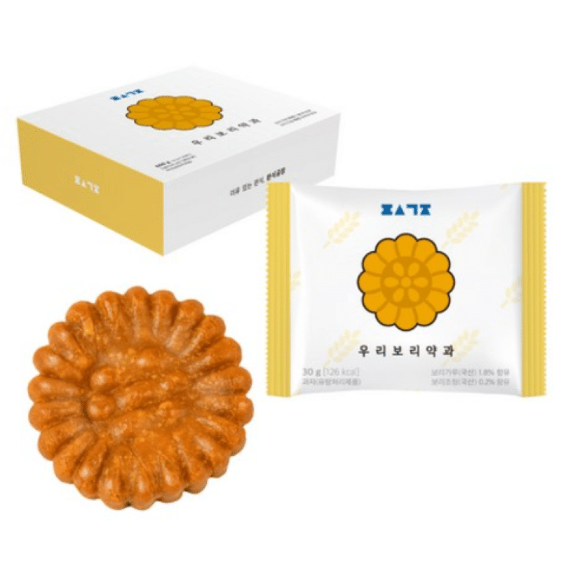 [한국 직배송] 우리보리 약과 30g, 20개 600 그램