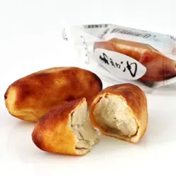 Wakasaimo Honpo Wakasaimo White-Bean Paste Cake, Soy Sause Flavor, 4pc per pack 1 box