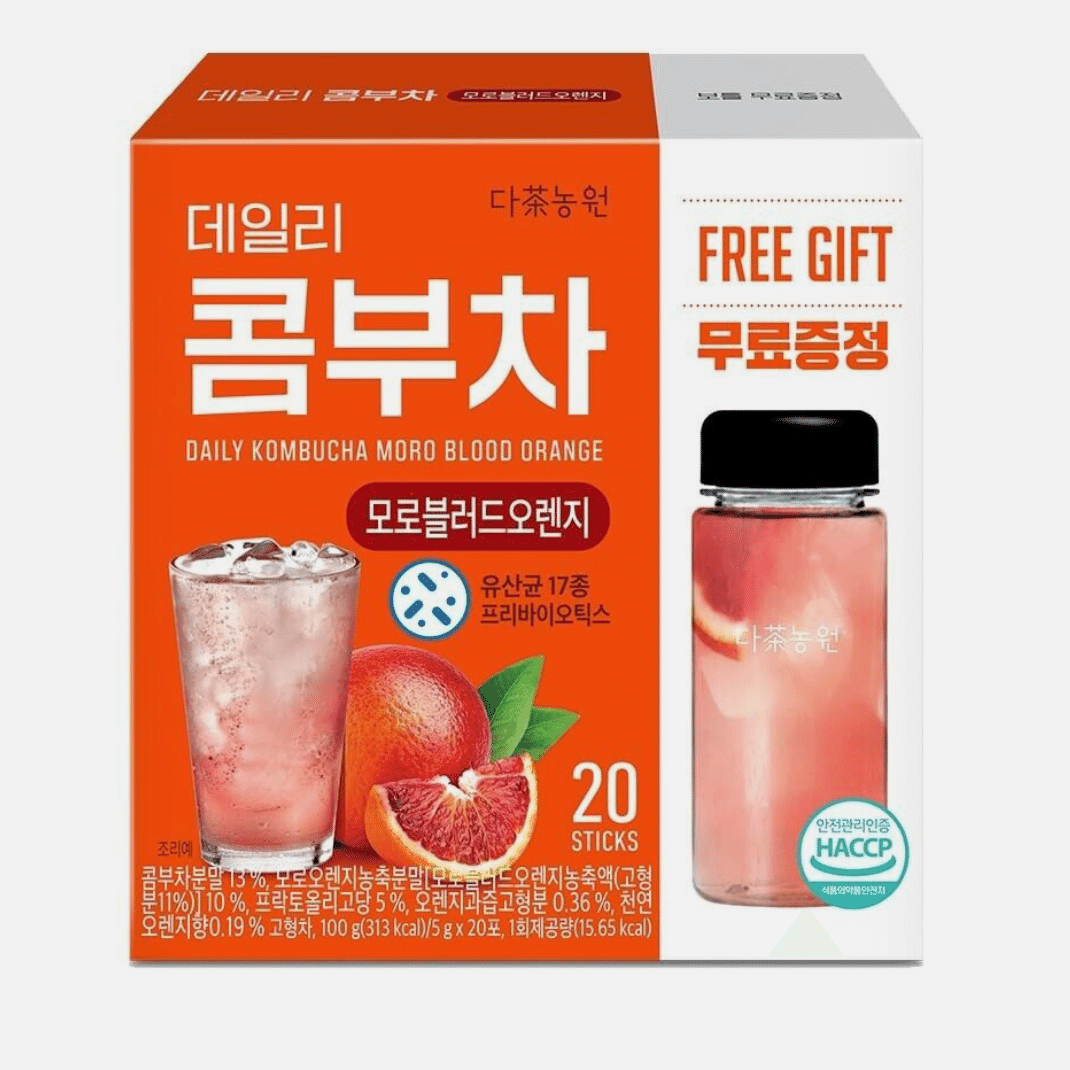 Daily Kombucha Tea Powder Blood Orange 20 Sticks 1 케이스