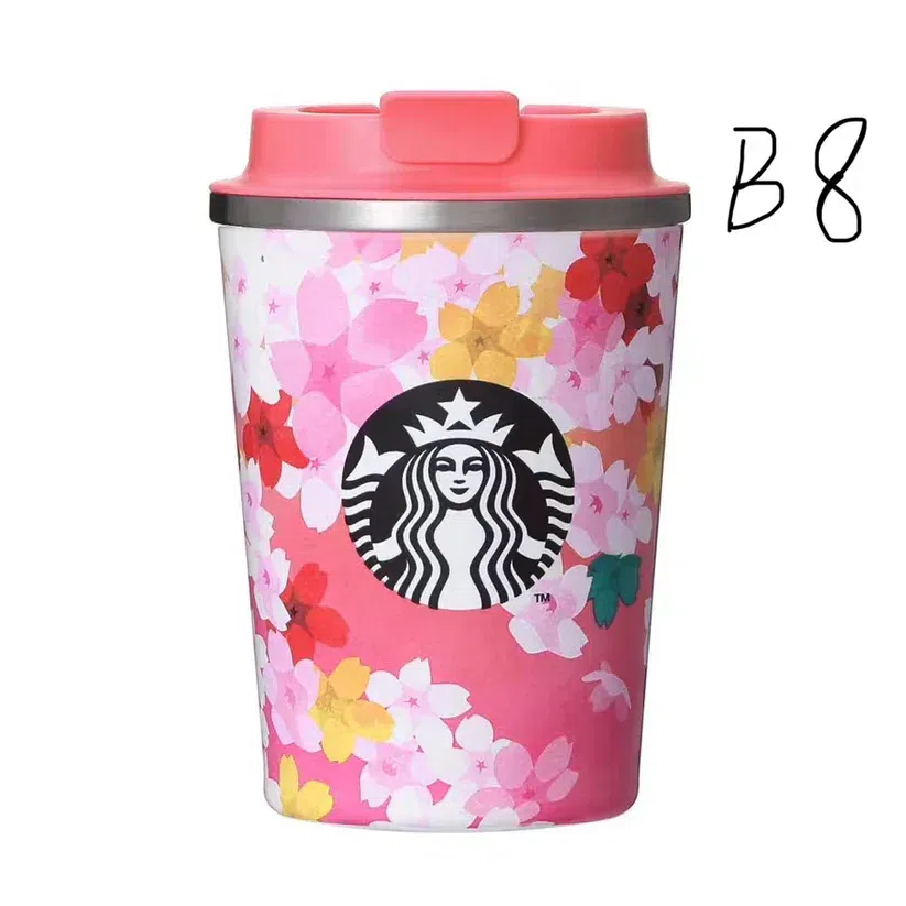 B8 Starbucks Sakura Cup Stainless Steel Travel Mug 355ml 1 อัน