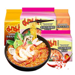 Thailand Mom Brand Tom Yum Instant Noodles Tom Yum Kung Clear Soup 60g*5 packs 300 g