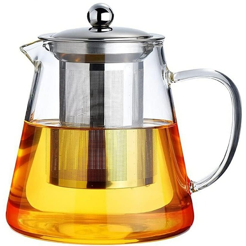 Mini Size Glass Teapot Tea Kettle-with Stainless Steel Removable Infuser 950ml 1 개