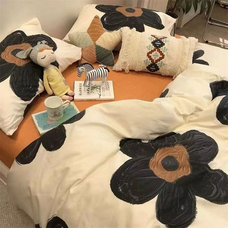 [perfume150*200] INS Bed 4 Piece Duvet Cover + Sheet + Pillow Ca 1 個