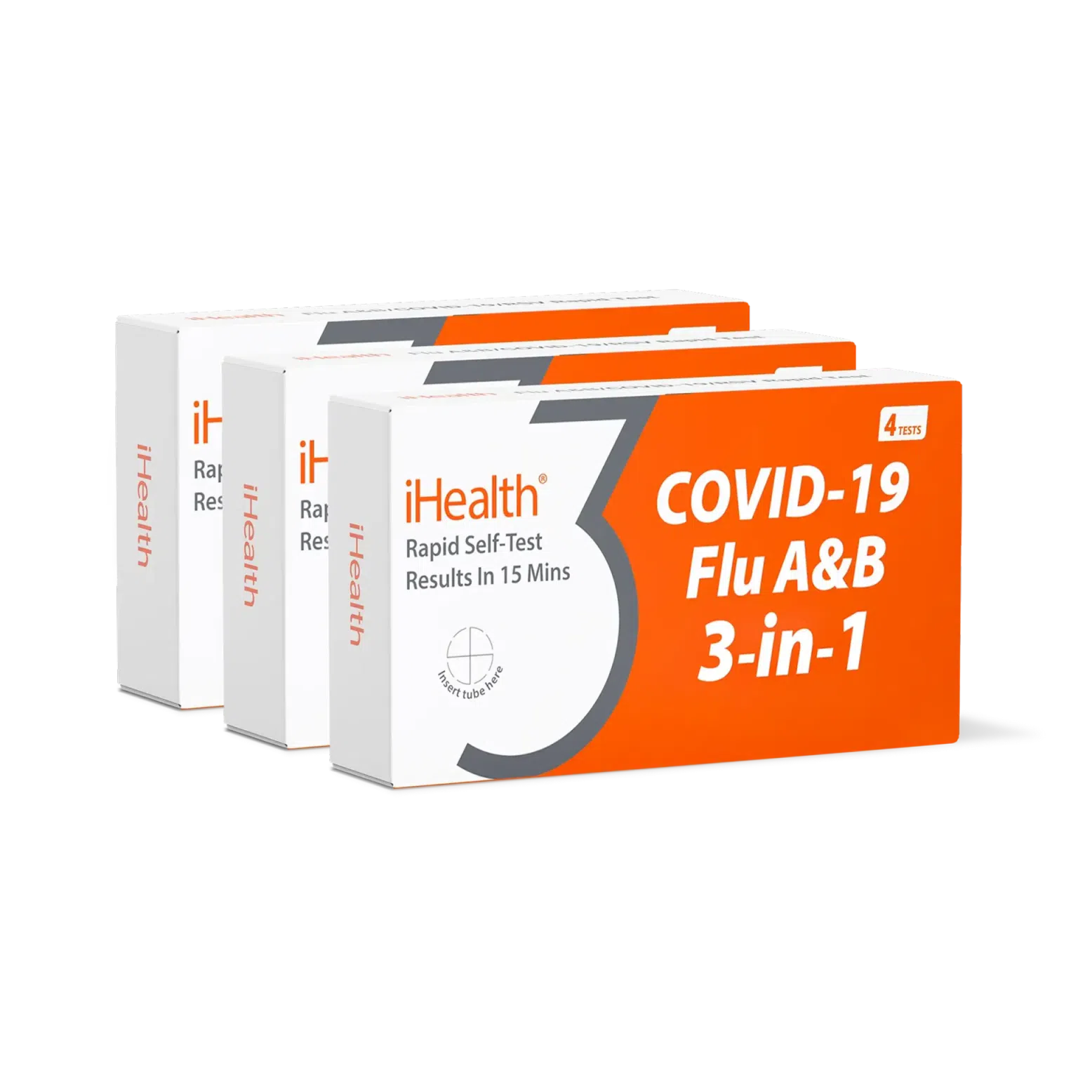 Flu A/ Flu B /COVID-19 / 3-in-1 Rapid Test 12 Set 12 pack
