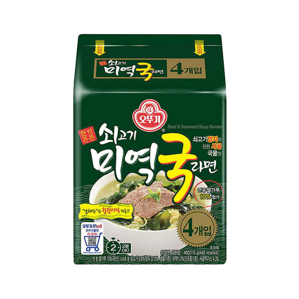 오뚜기 쇠고기 미역국 라면 460 그램