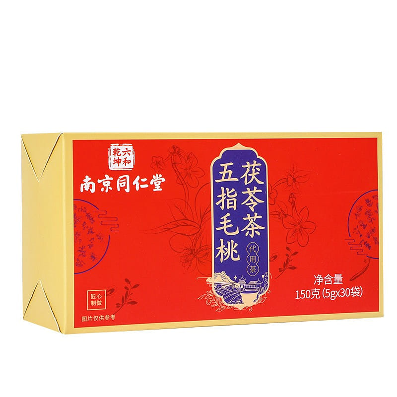【 Nanjing Tongrentang Authentic 】 Five fingers hairy Peach Poria Tea 150g/ box 150 그램