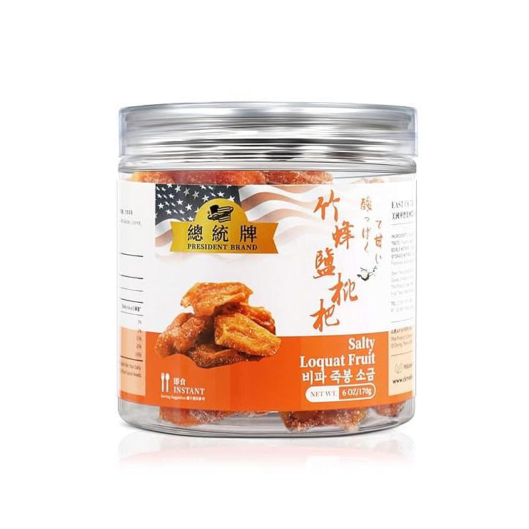 PresidantBrand Bamboo Honey Salted Loquat 6 온스