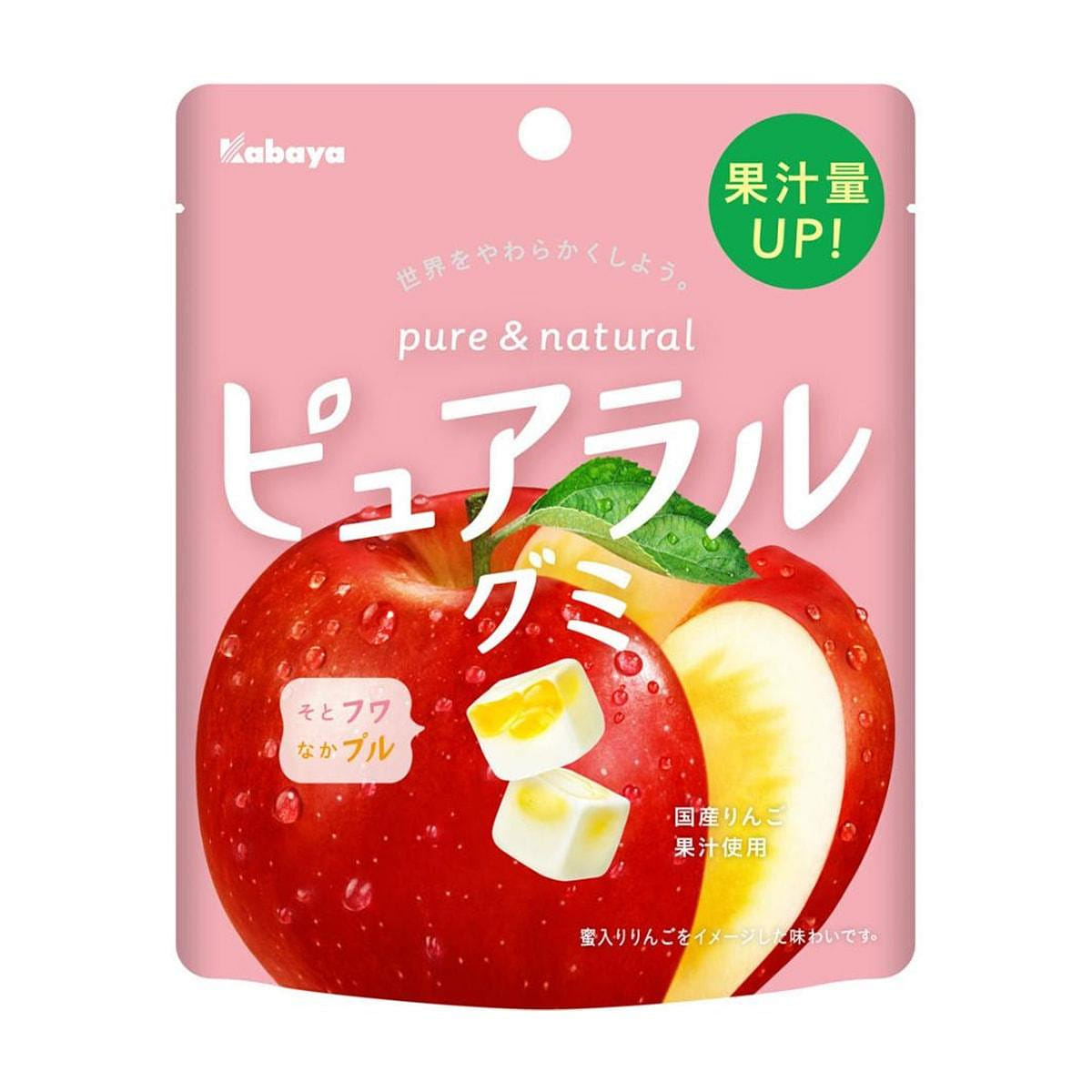 Kabaya Pureral Gummy Apple 58g 1 개
