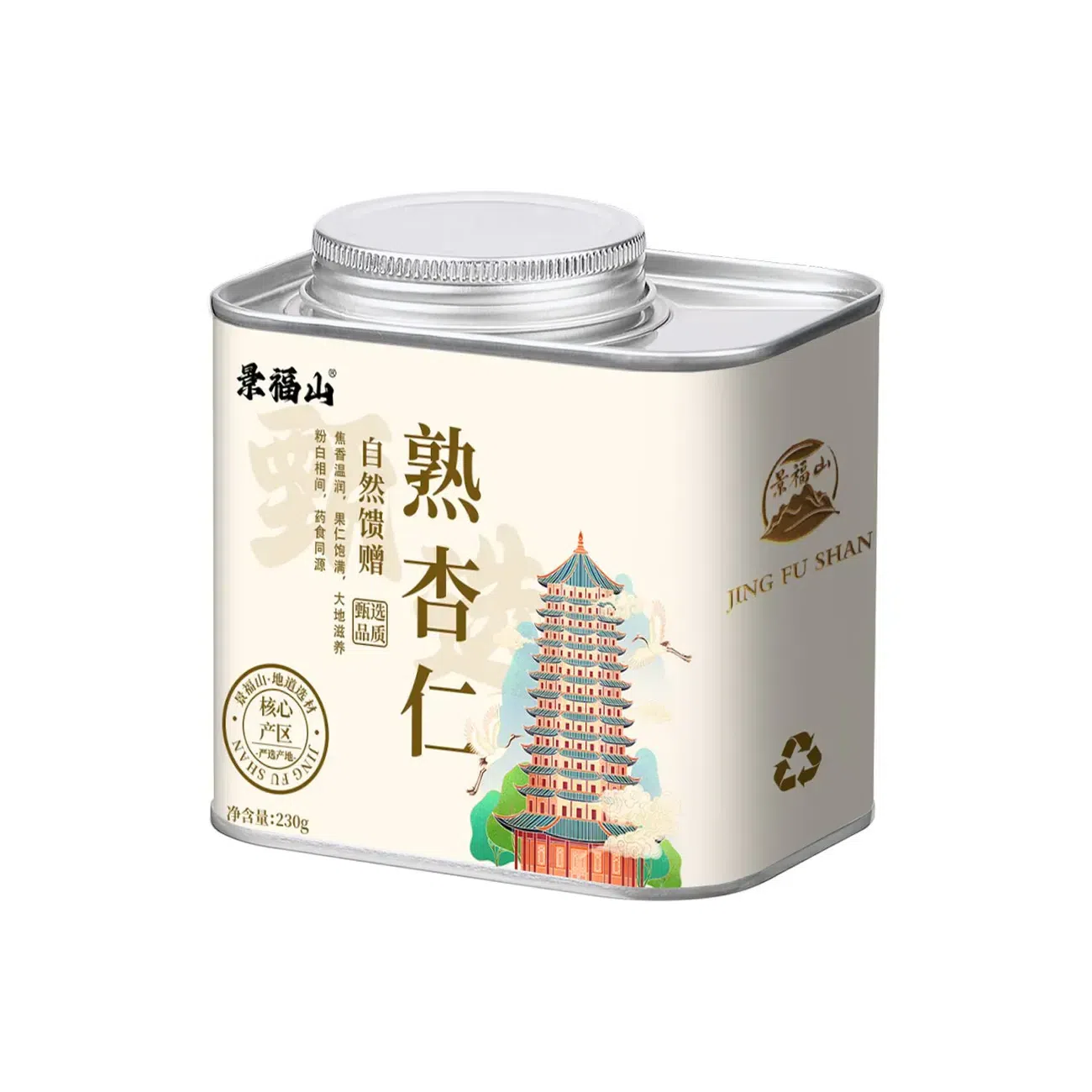Roasted almonds, unshelled, natural flavor, 230g 230 g