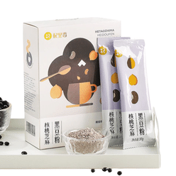 【杞里香】核桃芝麻黑豆粉 早餐包腹 营养美味代餐粉300g/盒 300 克