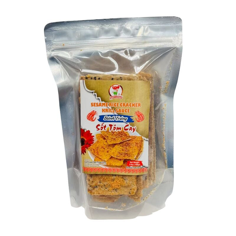 Happy Elephant Rice Cracker Krill Sauce - 5.6oz 1 개