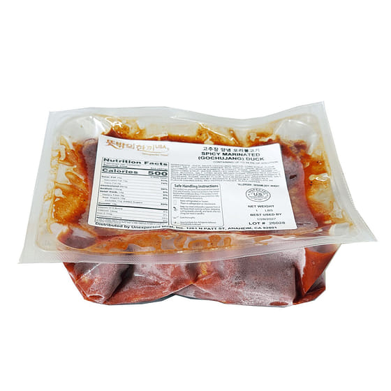 weee_frozen_韩式辣椒酱（微辣）腌制生鸭肉 1 磅