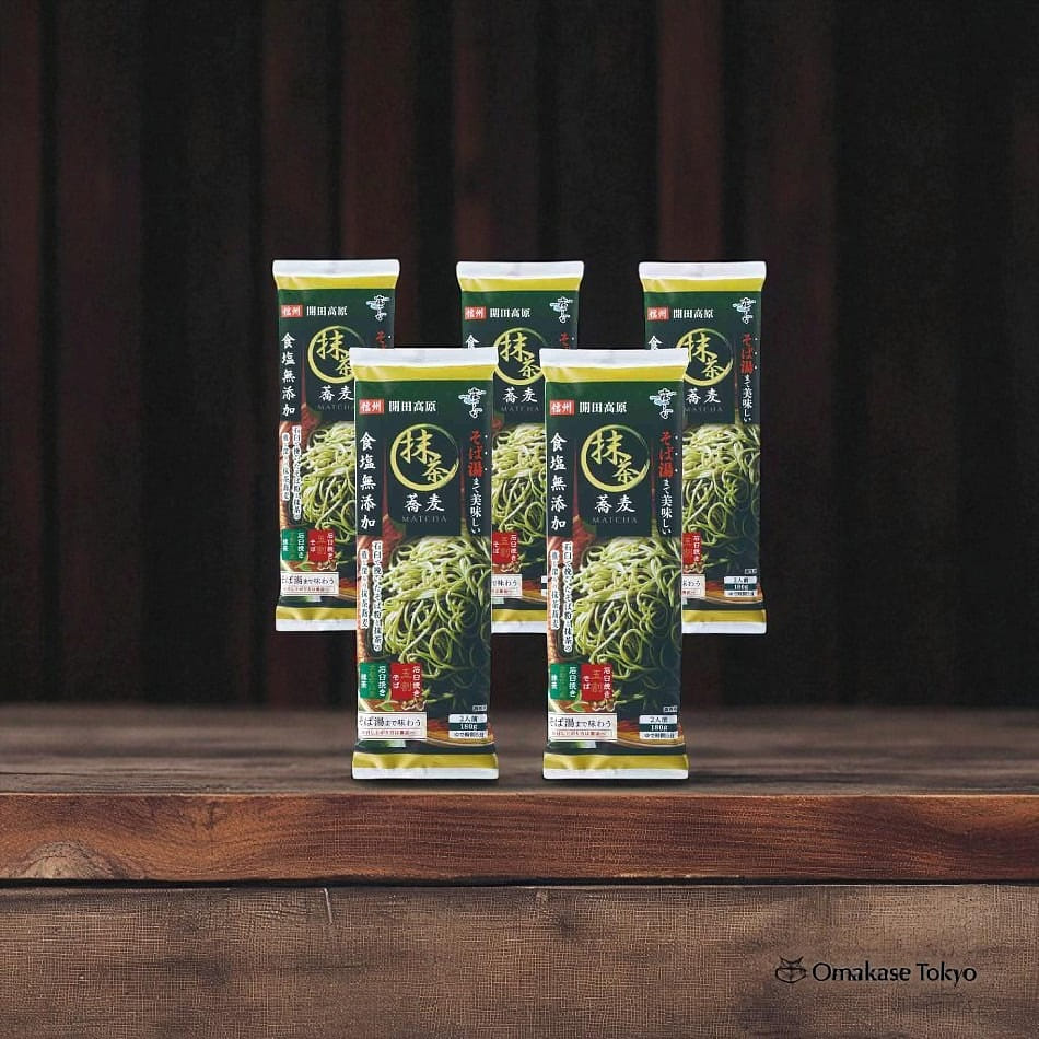 Hakubaku Soba Yu Matcha Noodles 5 Bags 900 그램