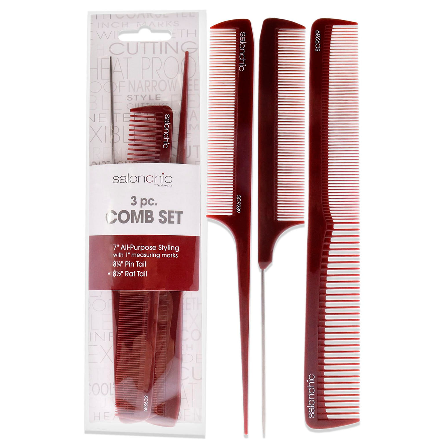 Bộ Lược SalonChic của SalonChic dành cho Unisex - Lược 3 Món 3 phần