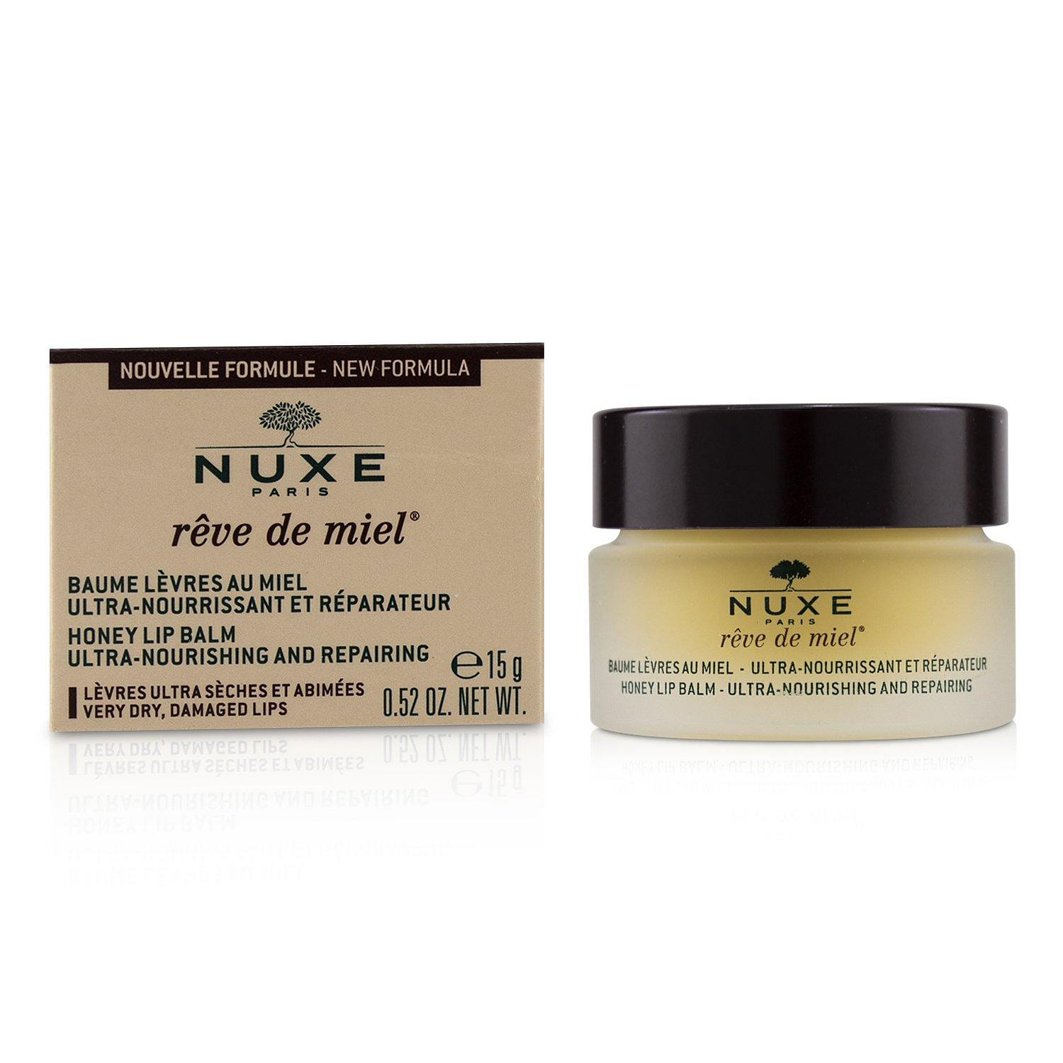 Nuxe Reve De Miel Ultra-Nourishing & Repairing Honey Lip Balm - For Very Dry, Damaged Lips  15g/0.52oz 15 그램