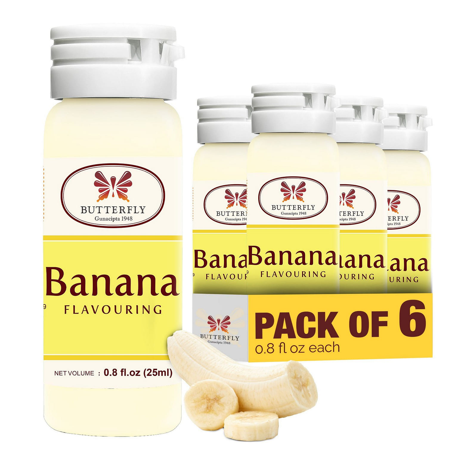 Butterfly Flavoring Paste Banana 25 ml - Pack of 6 25 ml*6 pack