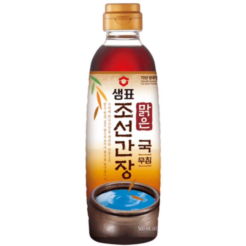 [한국 직배송] 샘표 맑은 조선 간장 500ml, 1병 500 밀리리터