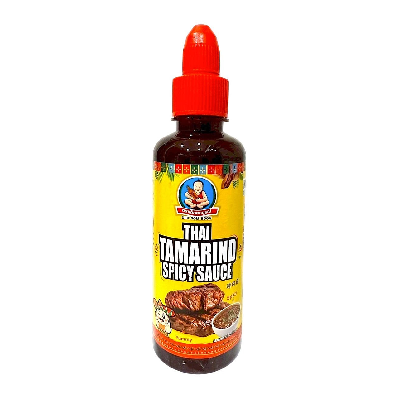 Deksomboon Thai Tamarine Spicy Sauce (Red Lid) 10.94 ออนซ์