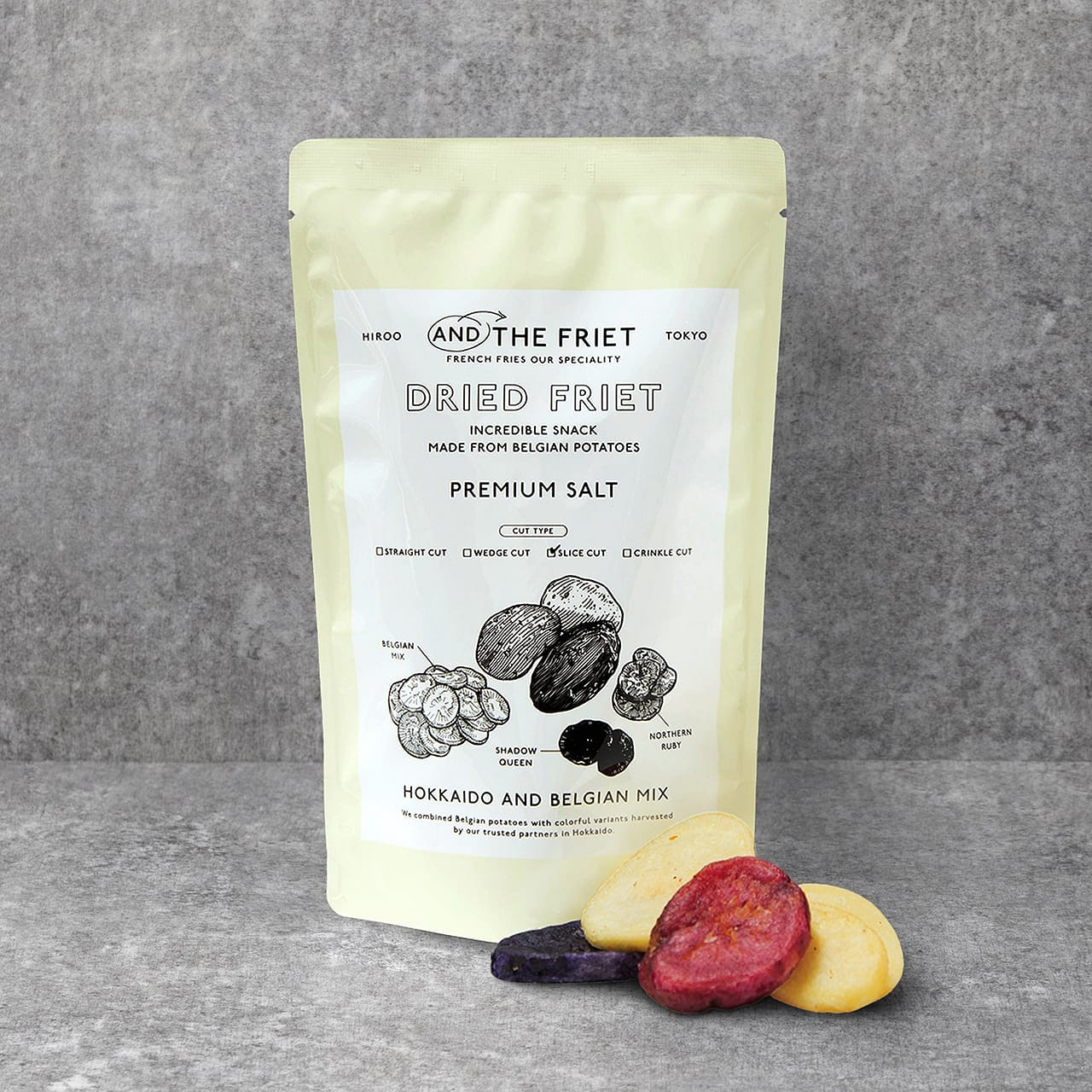 AND THE FRIET Potato Wedge and Purple Potato Wedge 90g 90 g