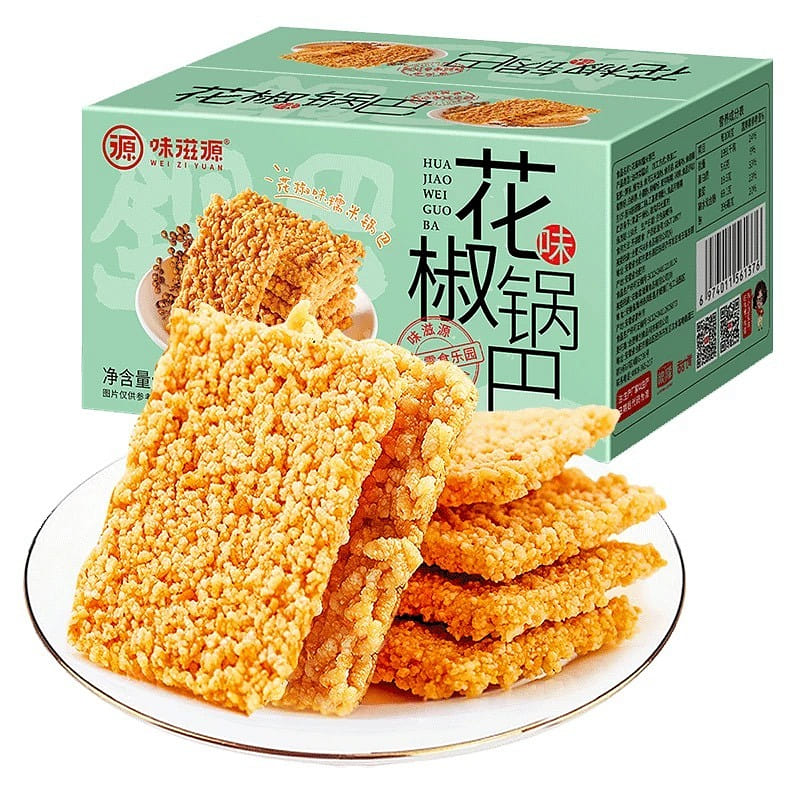 Weiziyuan Pepper-Flavored Glutinous Rice Crusty Bottom, 500g 500 그램