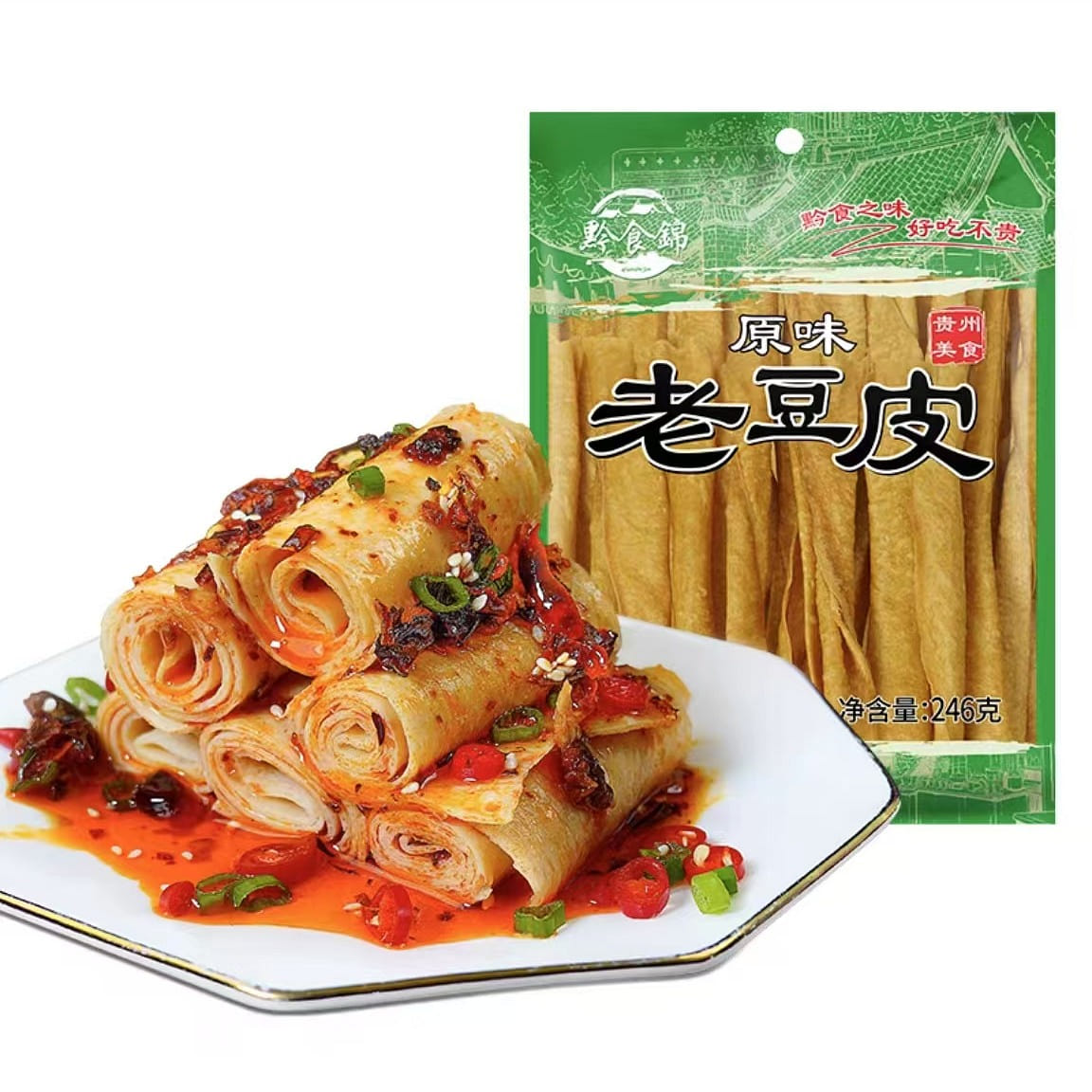 Qianshijin traditional old bean skin dried soy pro 240 그램