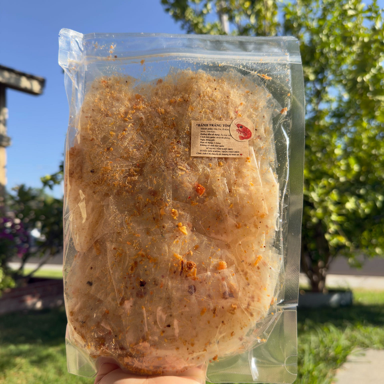Bánh Tráng Tôm Tỏi nhà MY ANG FOOD 1 gói