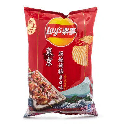 Lay's Potato Chips BBQ Chicken Skewers Flavor 59.5 กรัม