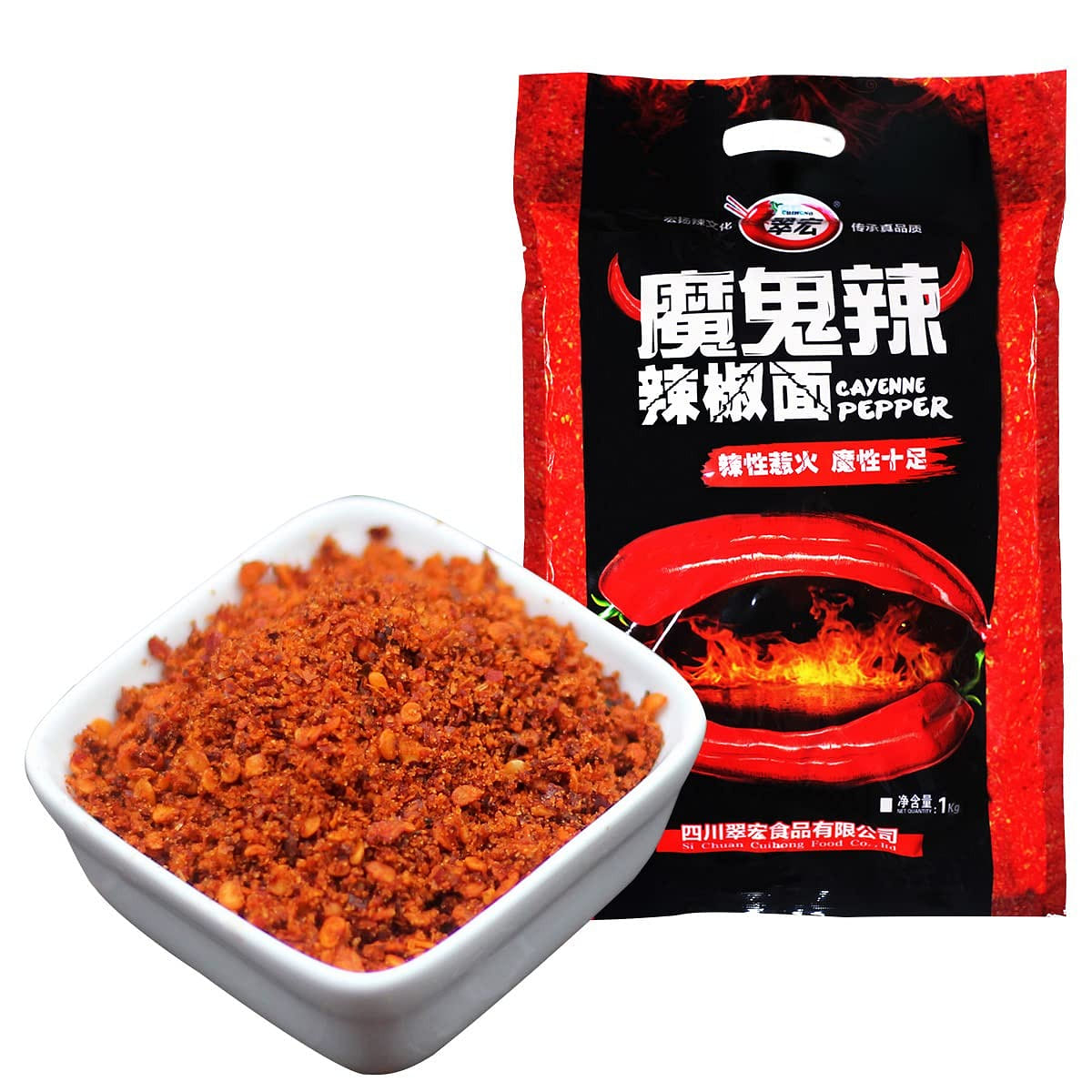 Chinese sichuan Devilishly hot red Chili Powder, Devil Spicy Extra Spice Premium 2.2 파운드