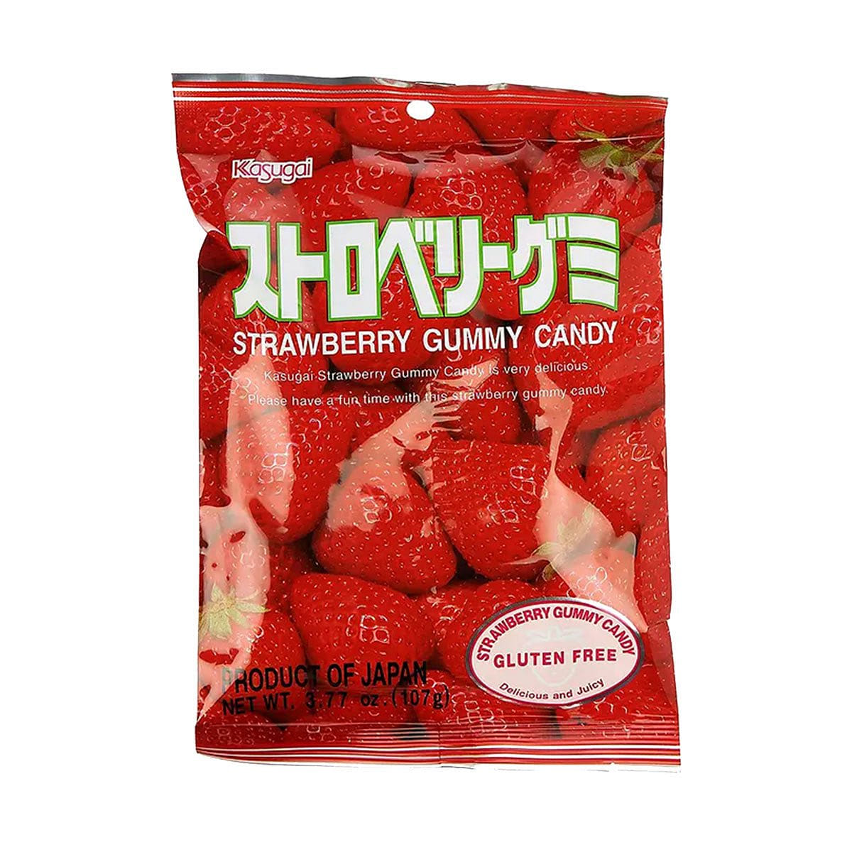 KASUGAI Frutia Strawberry Flavor Gummy Soft Candy - 102g 1 each