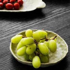 NESTLADY 日式手捏型四角盘 水果盘 沙拉盘 芝士盘 小红书爆款 网红款 1件 1 个