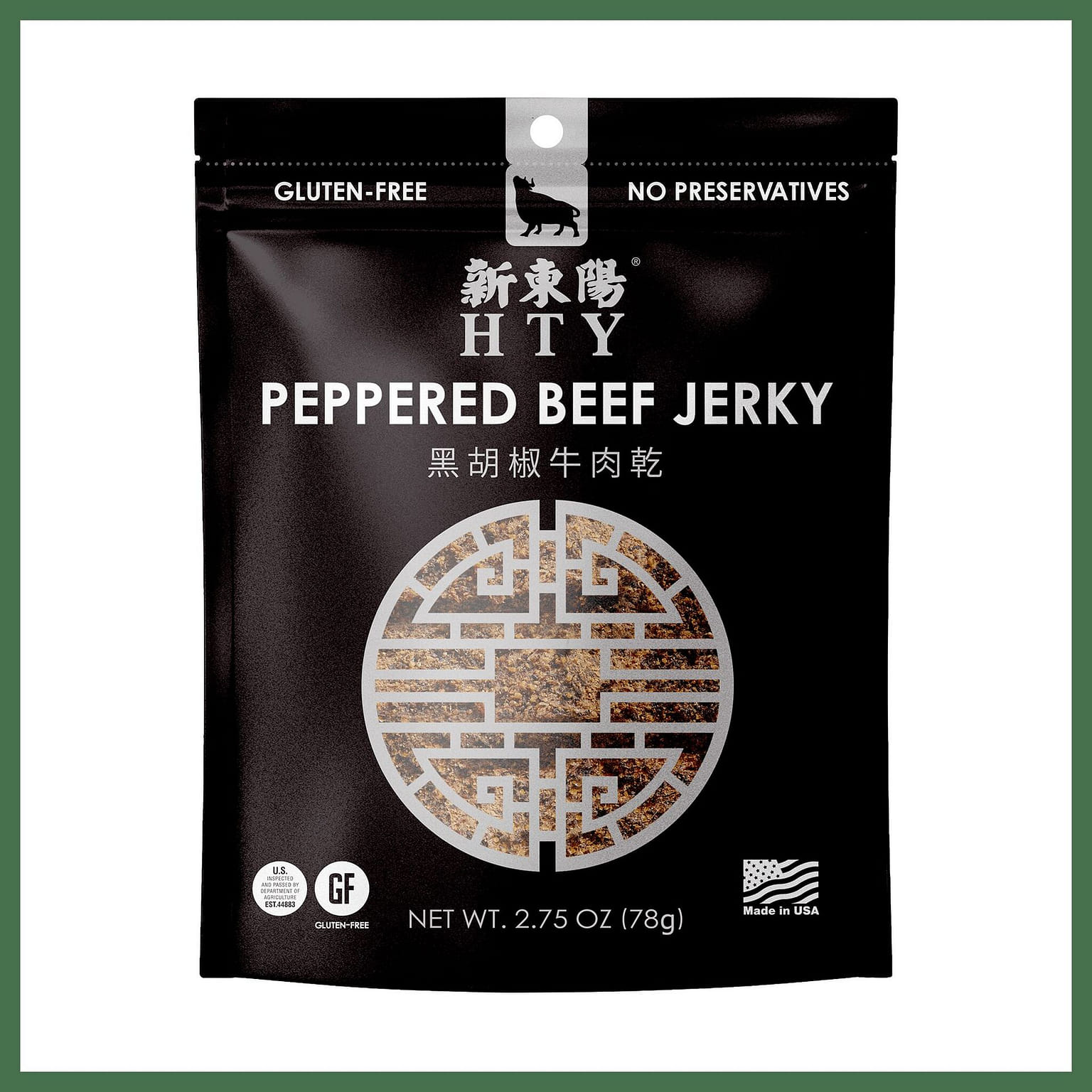 HTY Hsin Tung Yang Peppered Beef Jerky 6oz 1 each
