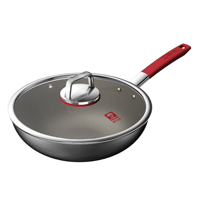 Kobach Titanium Non-stick Wok Uncoated Frying Pan 32CM 1 カウント