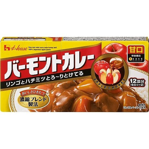 「日本直送」ハウス バーモントカレー甘口 230g 1 個