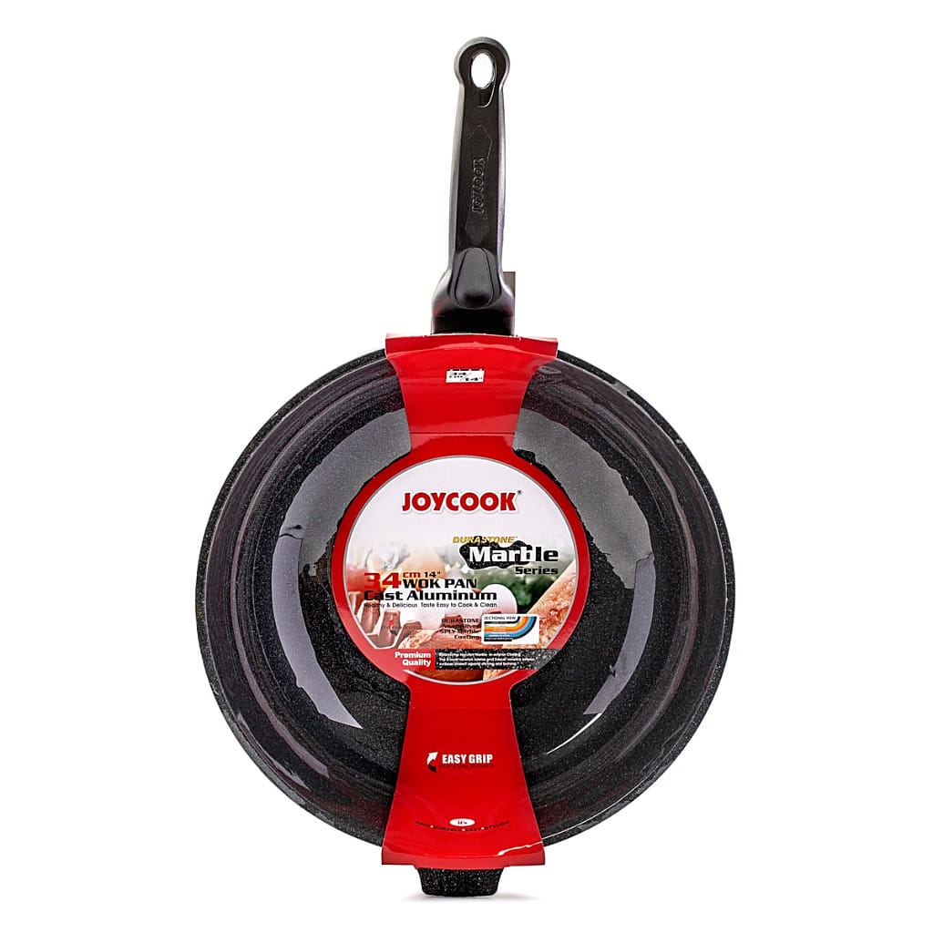 Chảo wok chống dính phủ đá cẩm thạch bằng nhôm đúc Durastone JoyCook 1 cái