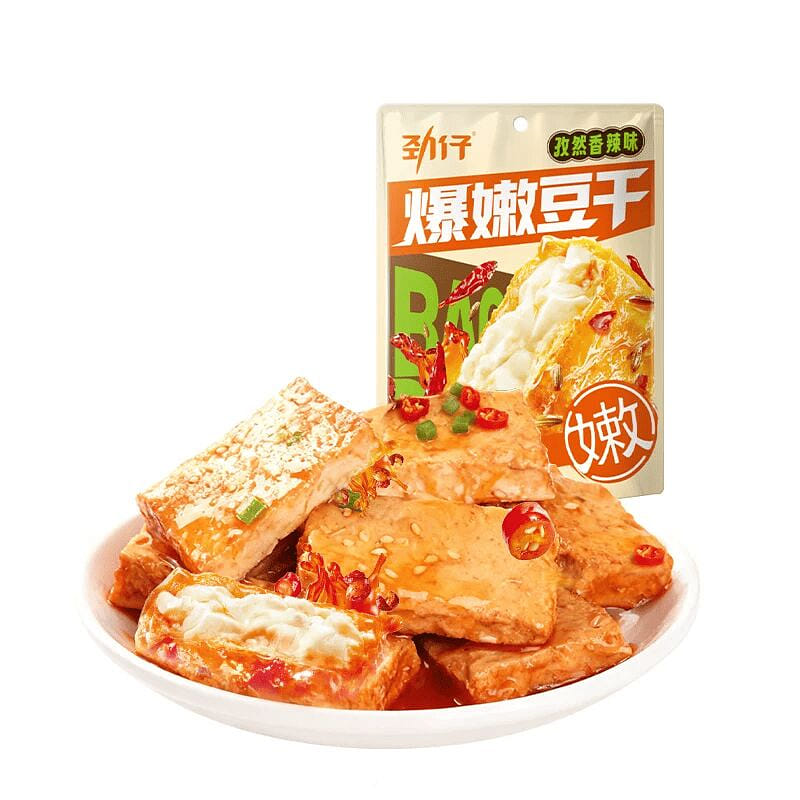 Jinzai Cumin Spicy Flavor Tender Dried Tofu 210g 210 g