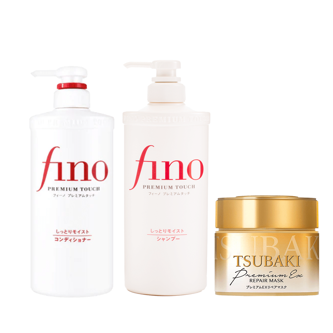 Tsubaki x FINO Shampoo+Conditioner+Hair Mask Set 3 개입