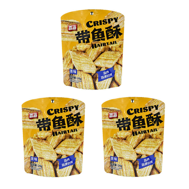 Xiang Hai Crispy Hairtail Original 26g*3 Bags 78 g