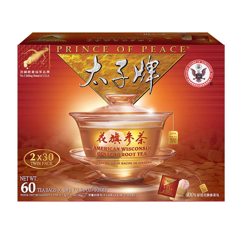 Prince of Peace American Ginseng Root Tea (60 tbs) 1 กล่อง
