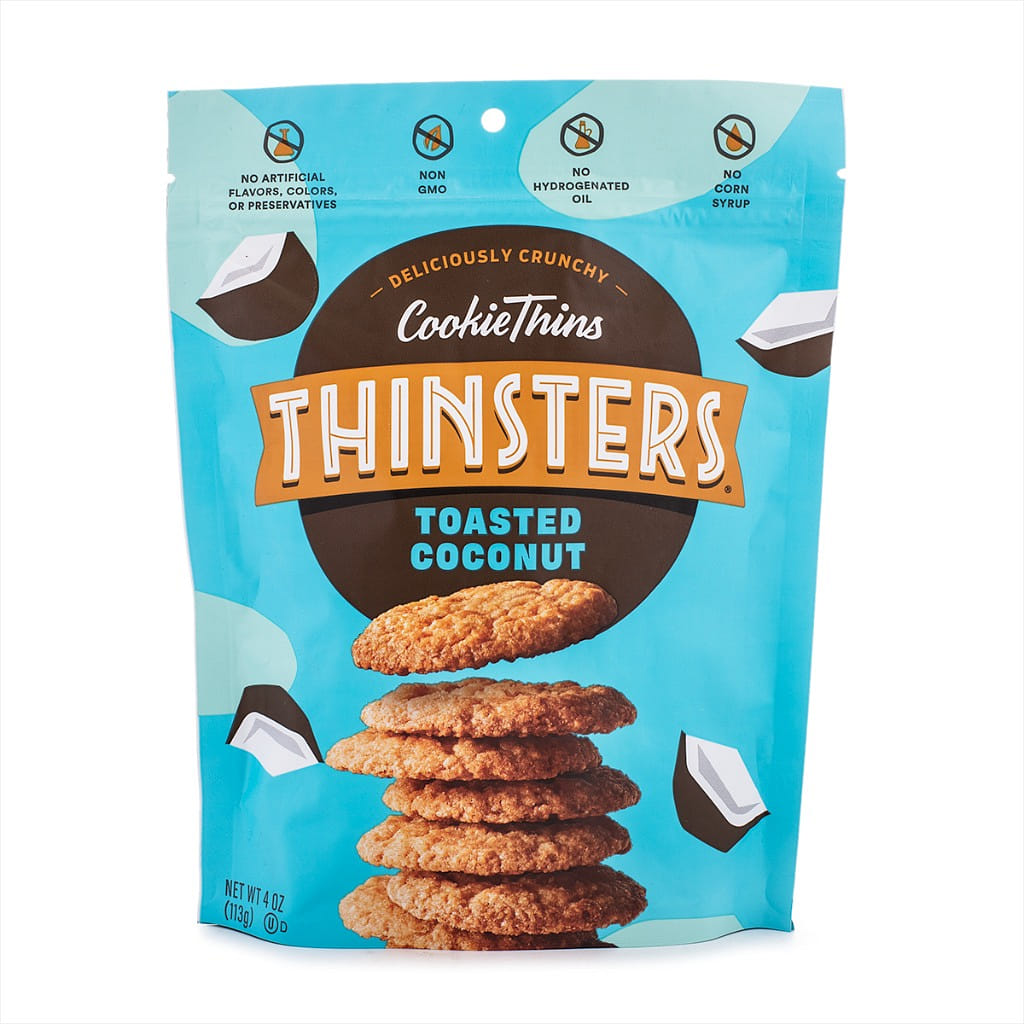 Thinsters Toasted Cookie Thins, Toasted Coconut 113 g