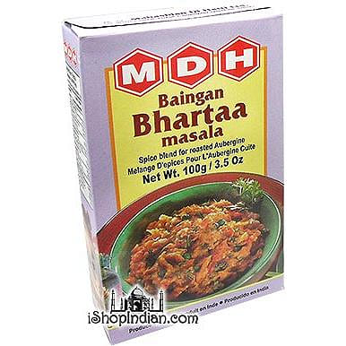 MDH Baingan Bhartaa Masala (Eggplant Curry Spice Mix), 3.5 oz box 3.5 オンス