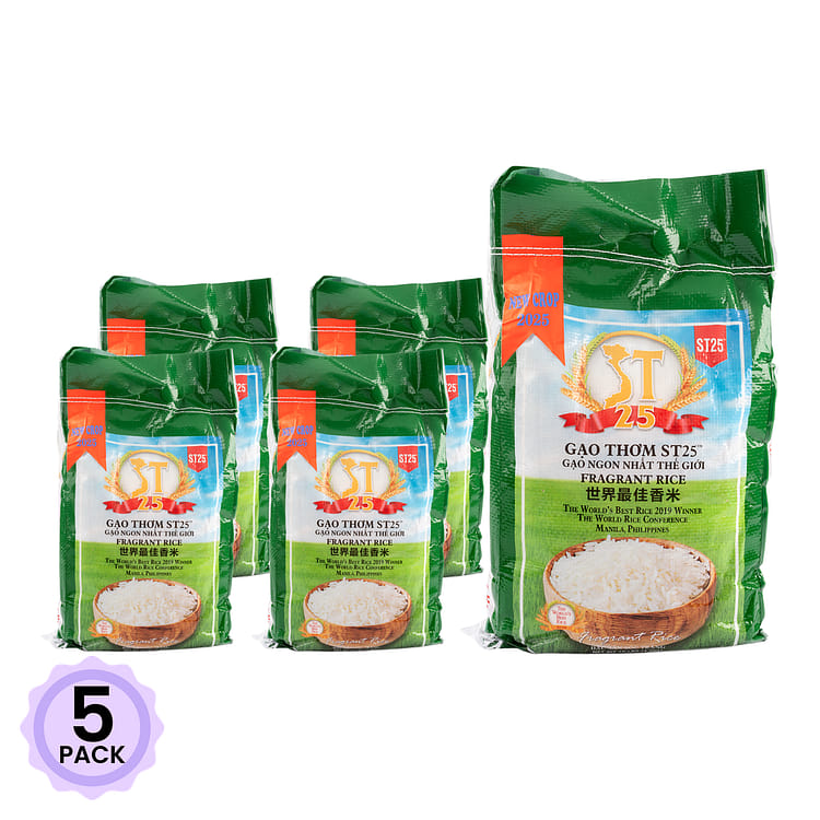 Gạo Thơm ST-25 Việt Nam 10 lb*5 pack - Weee!