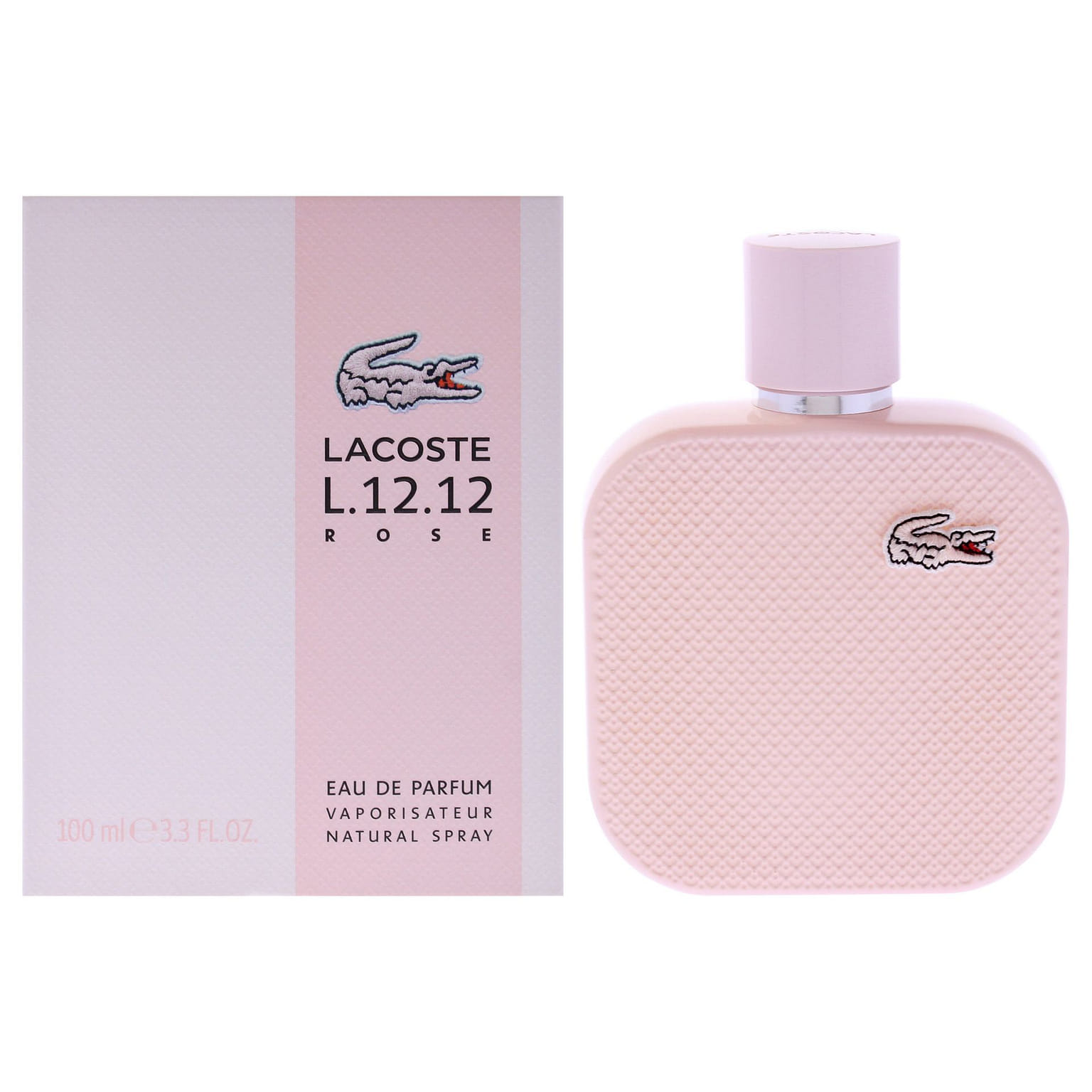 Lacoste Eau De L.12.12 Rose for Women - 3.3 oz 3.3 oz