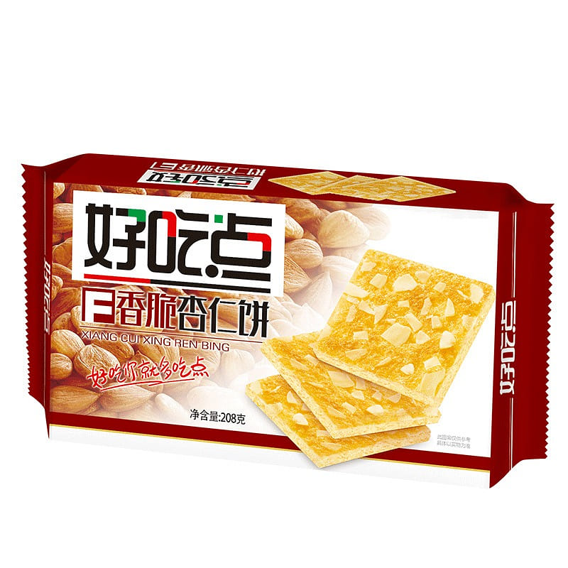 Haochidian Crispy Almond Cookies 208g 2 pack