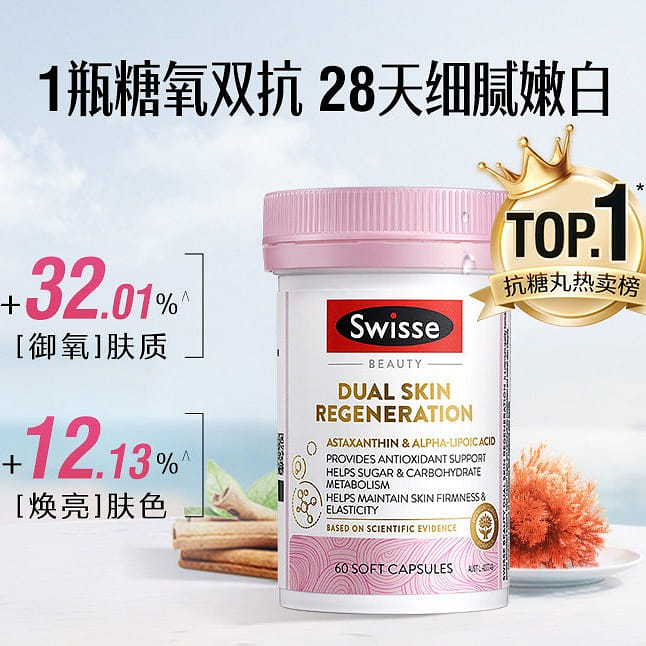 Swisse Anti-Glycation Dual Action Pink Bottle 1 bottle