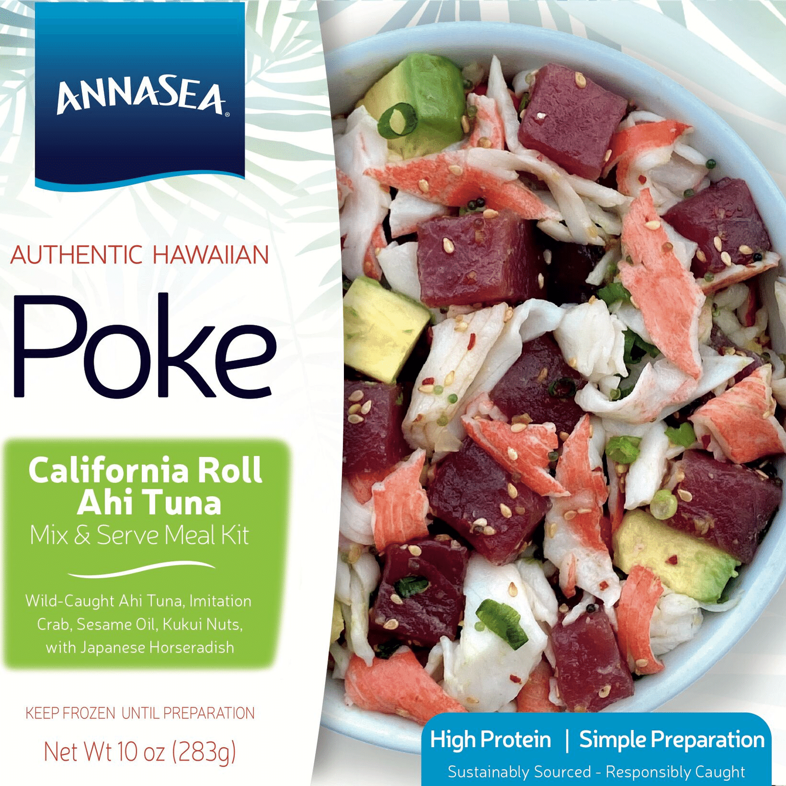 Annasea Frozen California Roll Ahi Poke Kt 10 oz. 10 盎司