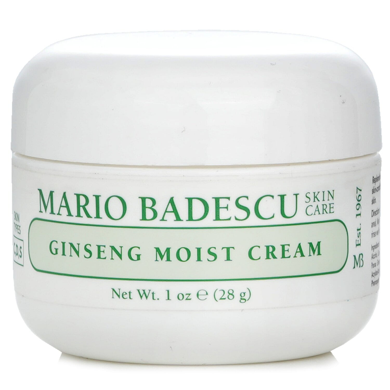 Mario Badescu Ginseng Milk Whitening Cream (Mixed/Dry/Sensitive Skin Type) Ginseng Moist Cream 29ml/1oz 29 ml