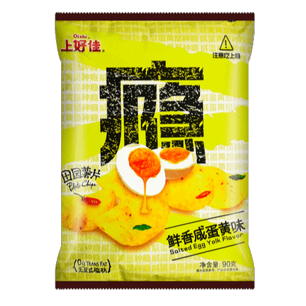 OISHI Potato Chips (Salted Egg York Flavor) 70 กรัม