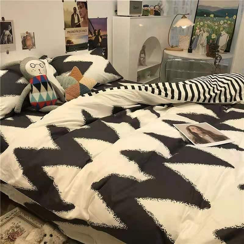 [Toronto150*200] INS Bed 4 Piece Duvet Cover + Sheet + Pillow Ca 1 개